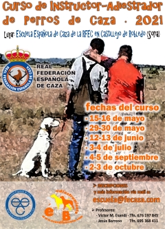 Nuevo 'Curso de Instructor-Adiestrador de Perros de Caza' de la Escuela Española de Caza